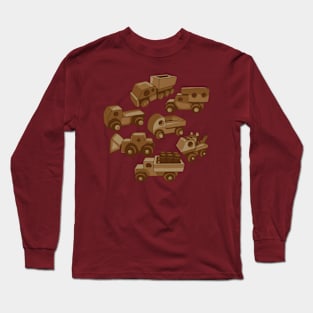 Vintage Wooden Toy Trucks Long Sleeve T-Shirt